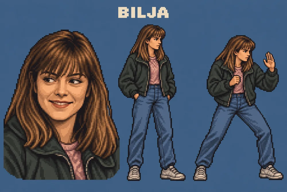 Pixel art lika Bilja