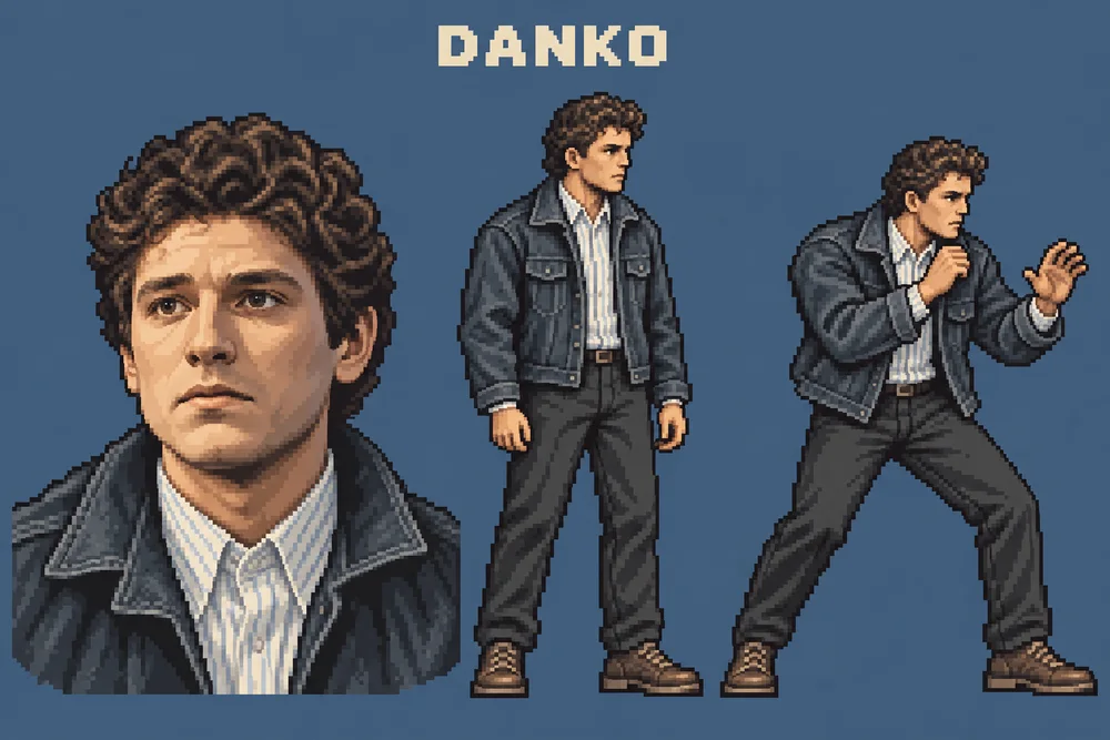 Pixel art lika Danko