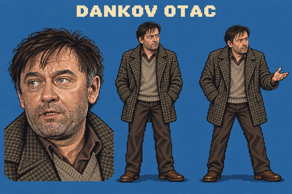 Pixel art lika Dankov otac