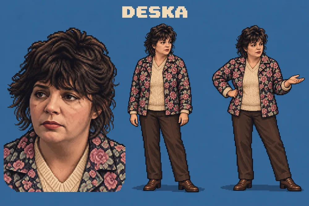 Pixel art lika Deska, Biljina majka