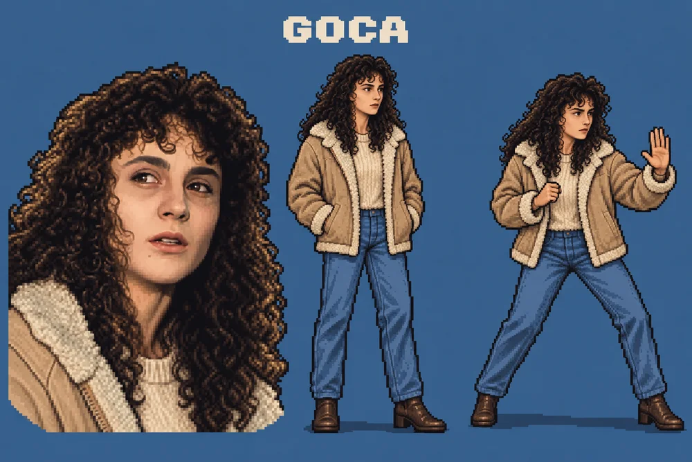 Pixel art lika Goca