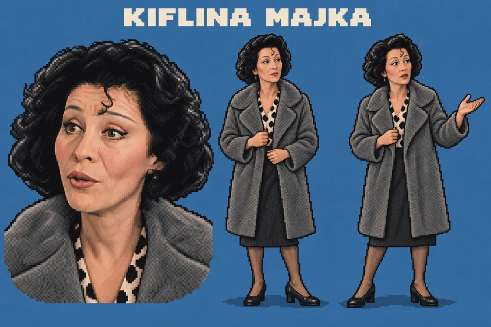 Pixel art lika Kiflina majka