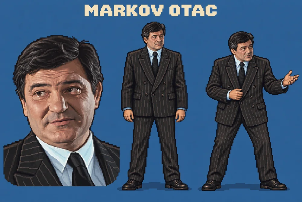 Pixel art lika Steva, Markov otac