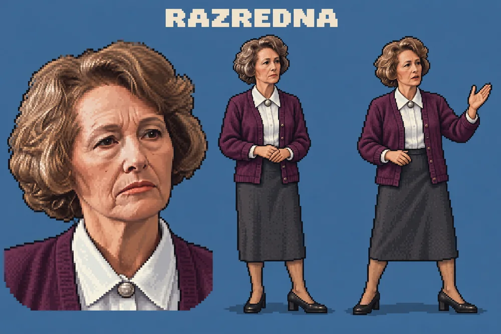 Pixel art lika Razredni staresina