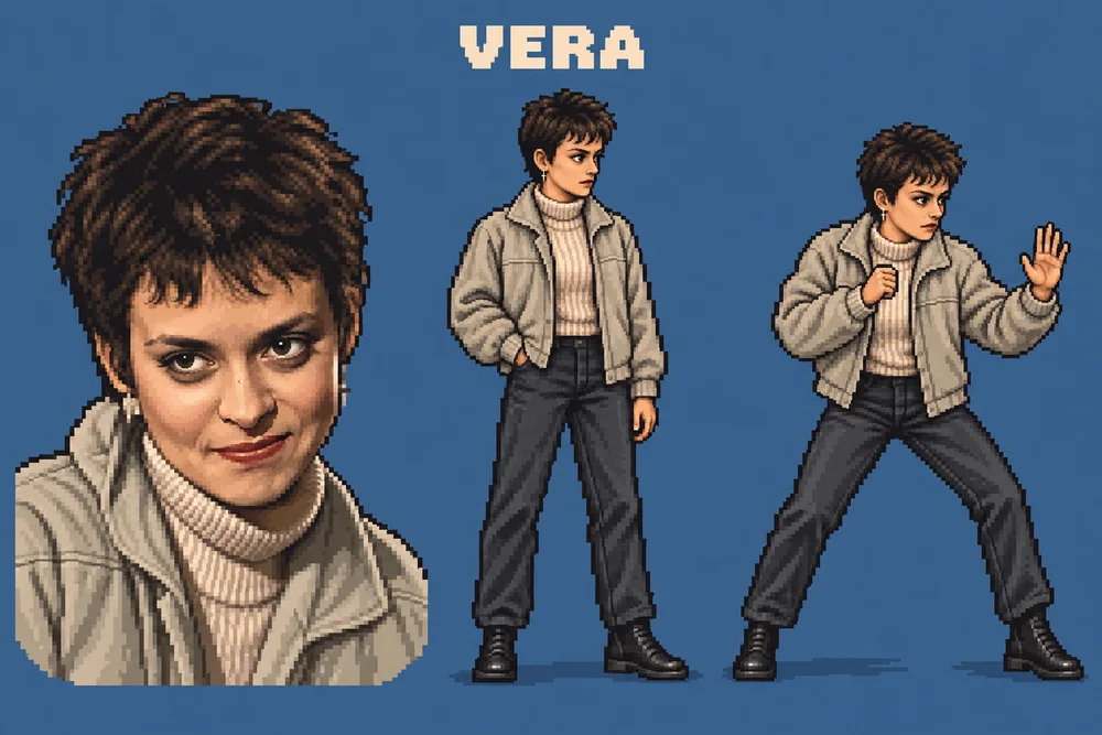 Pixel art lika Vera